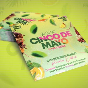 Cinco De Mayo Yellow and Green Event Flyer by Brand 305