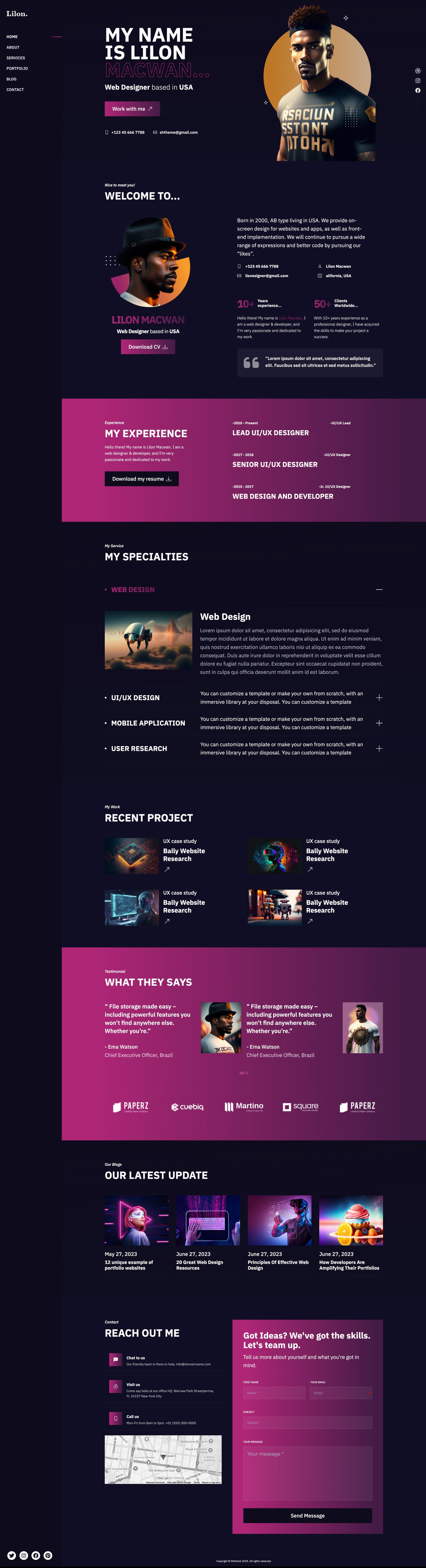 AI Website Full Page 2025 by Brand 305